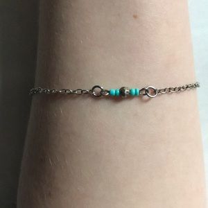 Silver and turquoise chocker